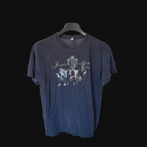 Jonas Brothers 2007-2008 Tour T-Shirt Black Band Tee Women Large